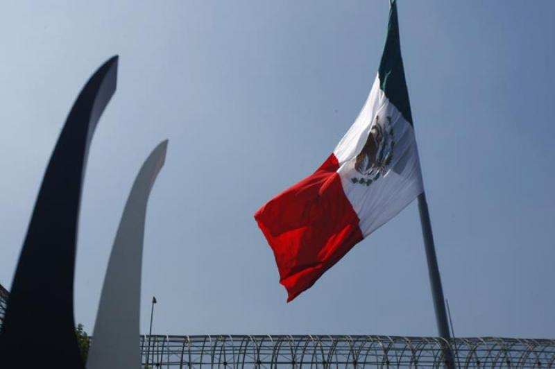 Bandera de Mexico D.F, Mexico, America Central