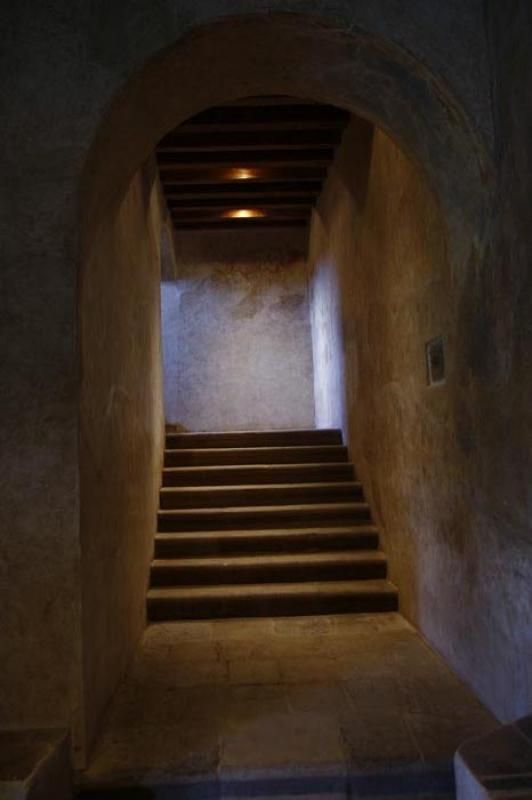 Interior del Ex Convento Franciscano de Tzintzuntz...