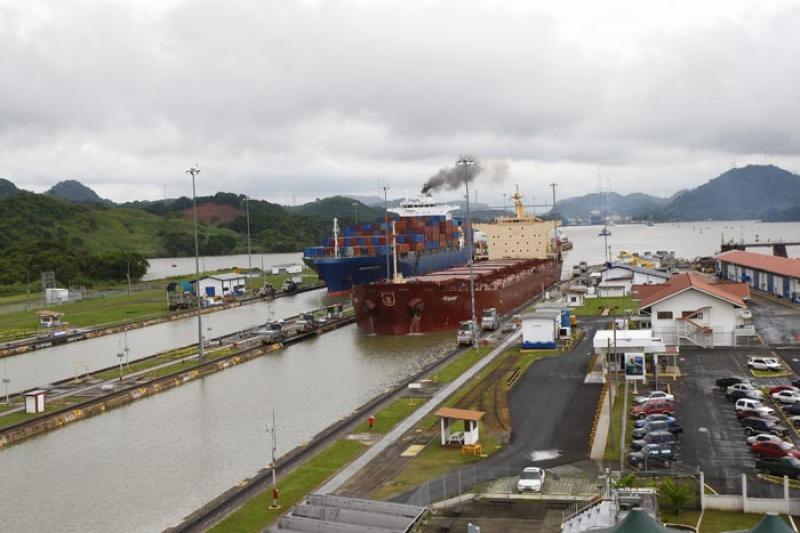 Miraflores Locks, Canal de Panama, Panama, America...