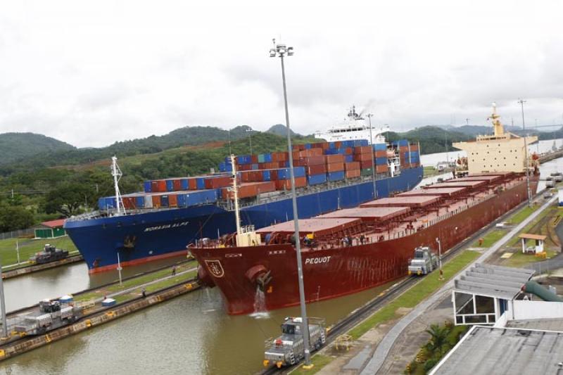 Miraflores Locks, Canal de Panama, Panama, America...