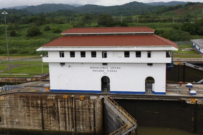 Miraflores Locks, Canal de Panama, Panama, America...