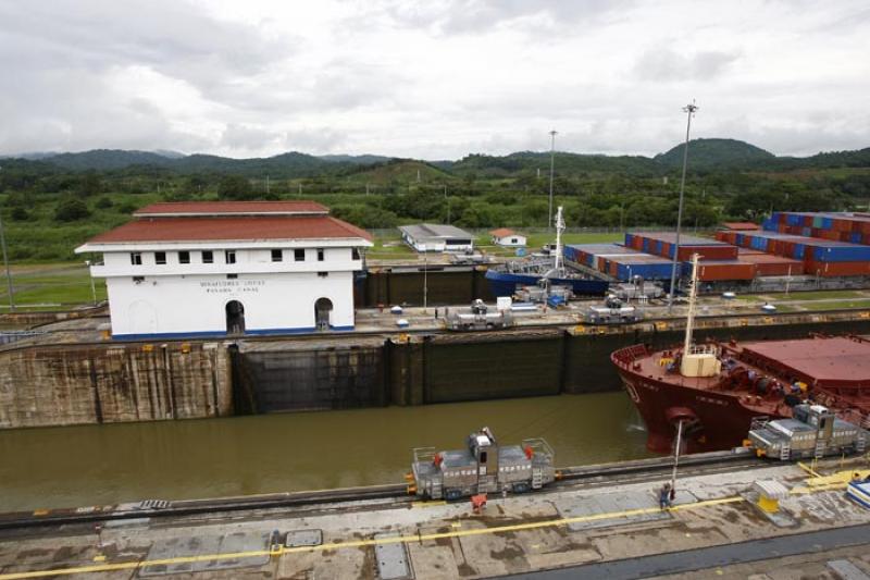 Miraflores Locks, Canal de Panama, Panama, America...