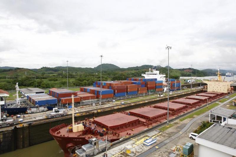 Miraflores Locks, Canal de Panama, Panama, America...