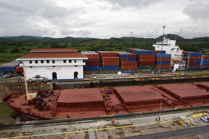 Miraflores Locks, Canal de Panama, Panama, America...