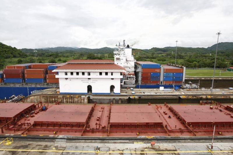 Miraflores Locks, Canal de Panama, Panama, America...