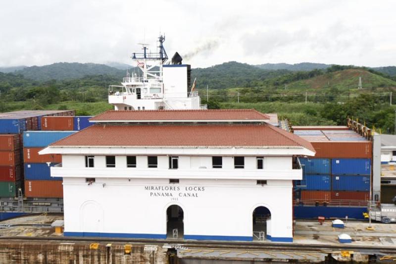 Miraflores Locks, Canal de Panama, Panama, America...