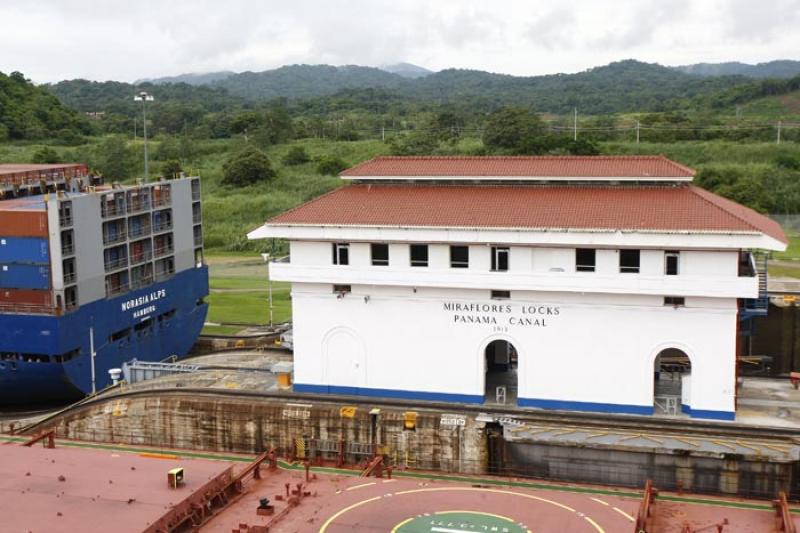 Miraflores Locks, Canal de Panama, Panama, America...