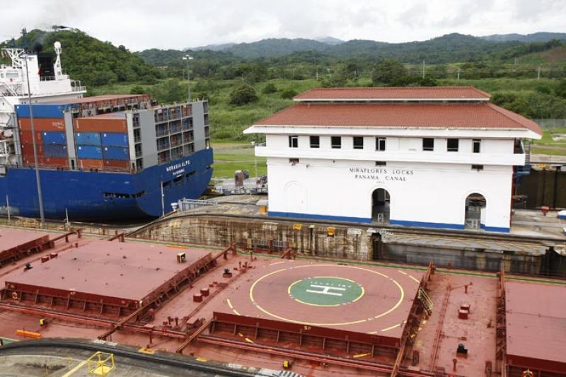 Miraflores Locks, Canal de Panama, Panama, America...