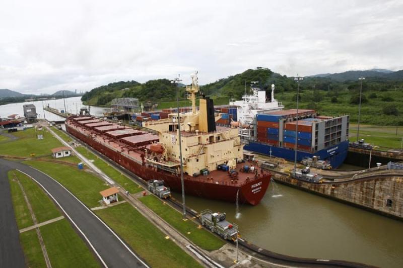 Miraflores Locks, Canal de Panama, Panama, America...