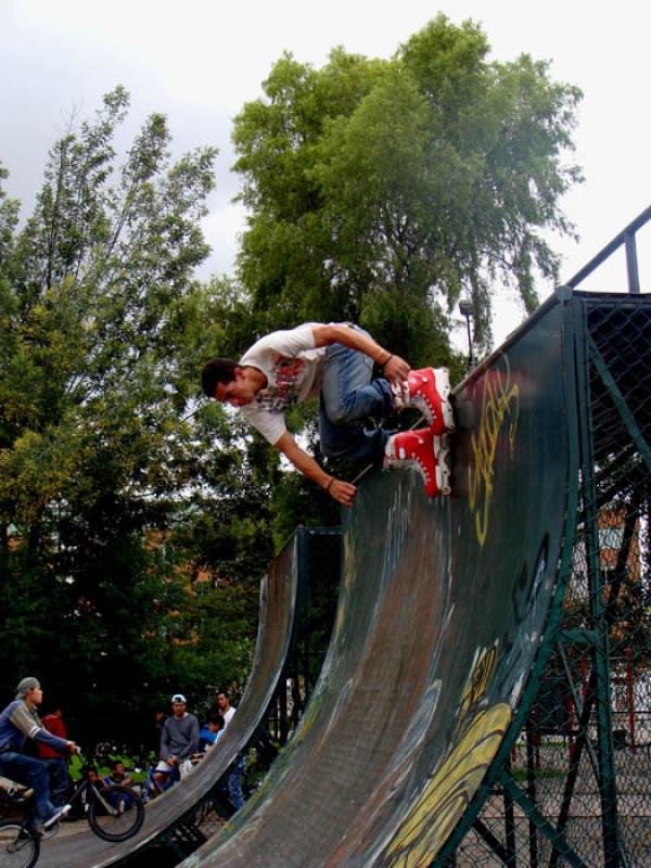 Patinadores en Competencia