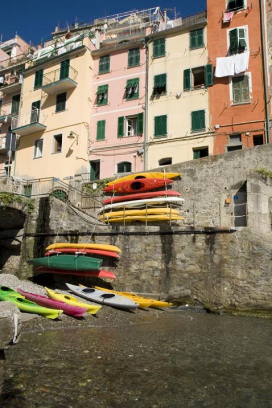 Manarola, Cinque Terre, Liguria, Italy, Europa Occ...