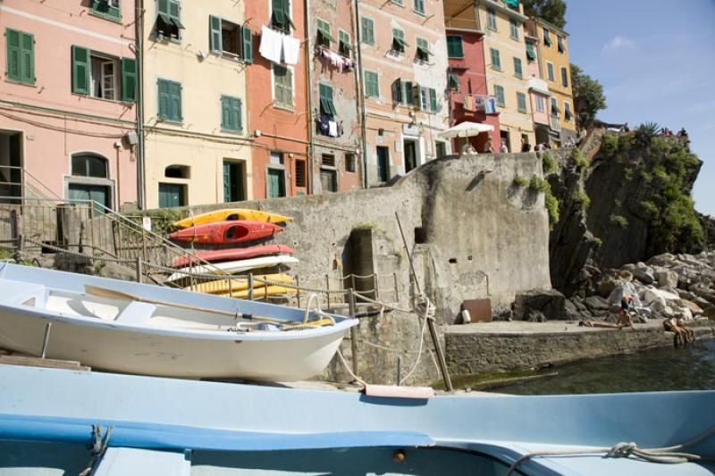 Manarola, Cinque Terre, Liguria, Italy, Europa Occ...