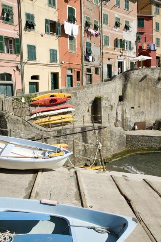 Manarola, Cinque Terre, Liguria, Italy, Europa Occ...