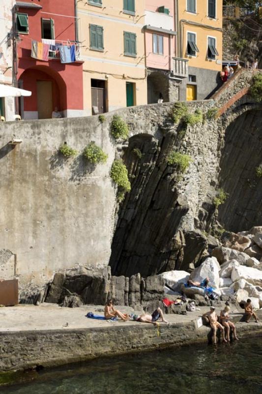 Manarola, Cinque Terre, Liguria, Italy, Europa Occ...